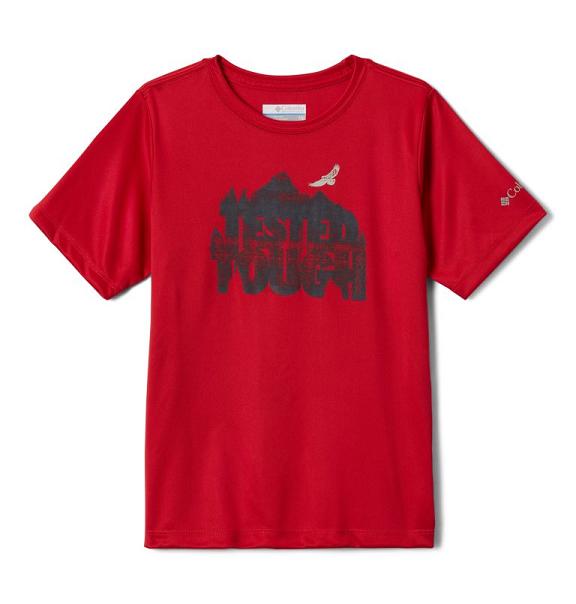 Columbia Bellator Basin T-Shirt Red For Boys NZ25479 New Zealand